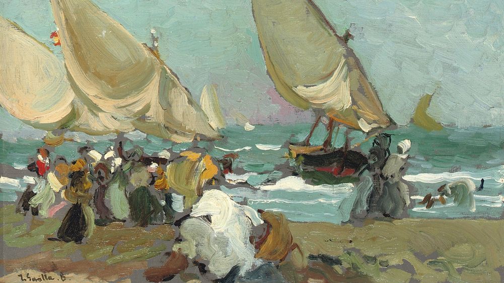 Boats on the Beach of Valencia