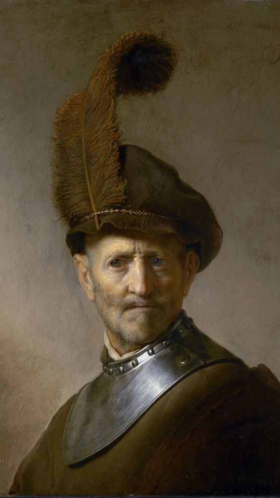 An Old Man in Military Costume