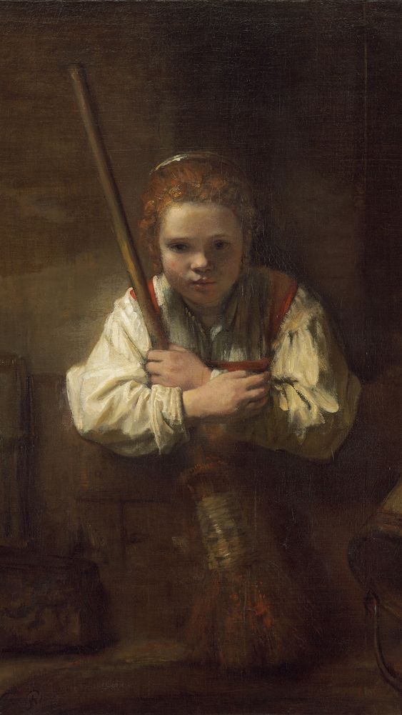 A Girl with a Broom