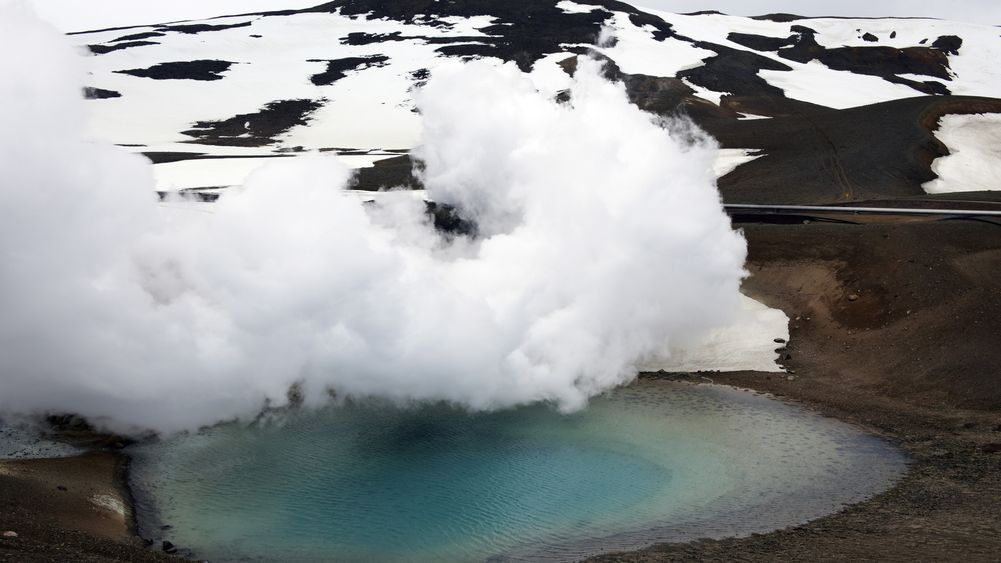 Volcanic Blue Green Lake