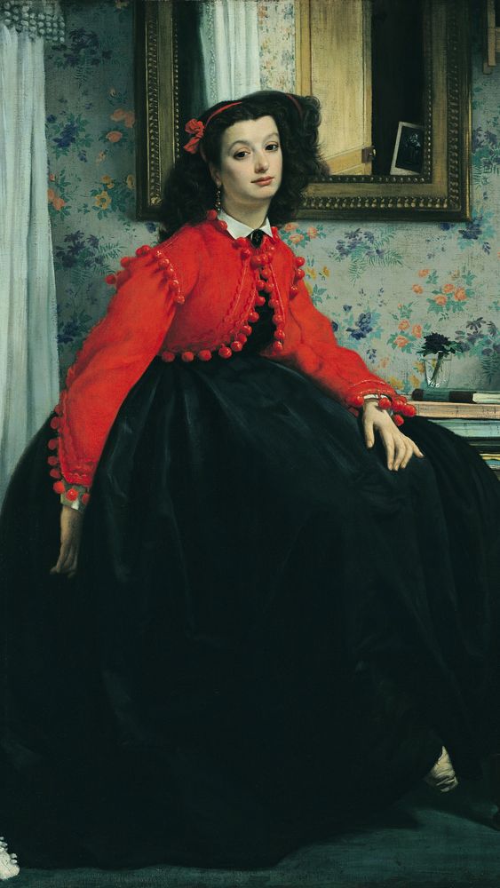 Portrait of Mlle. L.L. (Young Lady in a Red Jacket)
