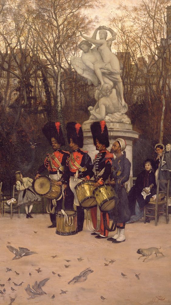 Beating the Retreat in the Tuileries Gardens