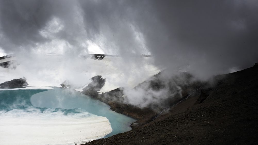 Myvatn Iceland Blue Green Lake