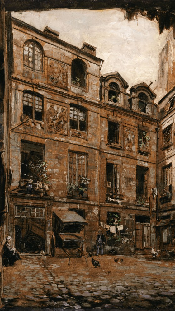 La Cour de l'hôtel dit Colbert, rue de l'Hôtel Colbert