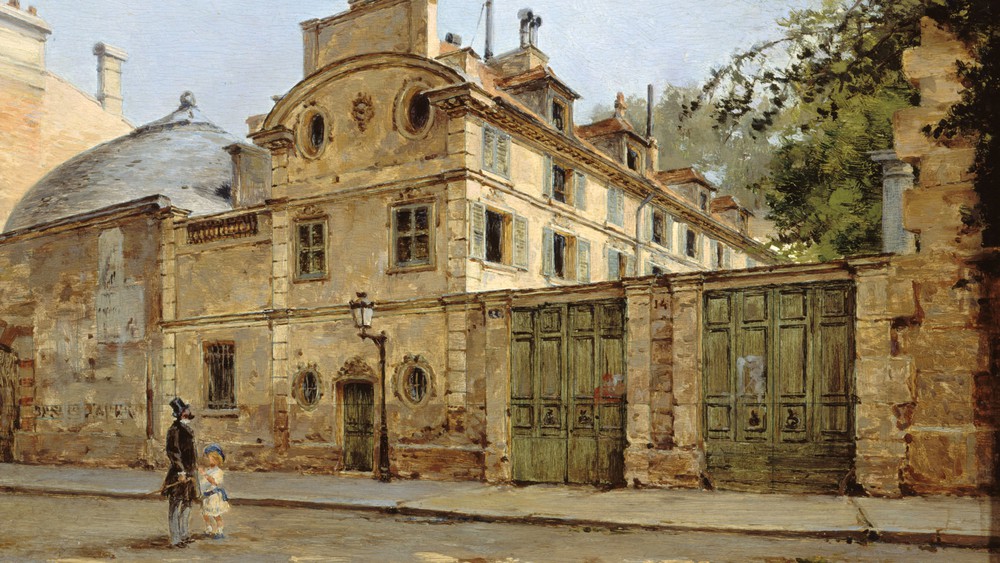 Hôtel de Balzac. Entrée et façade sur la rue Fortunée, aujourd’hui rue Balzac
