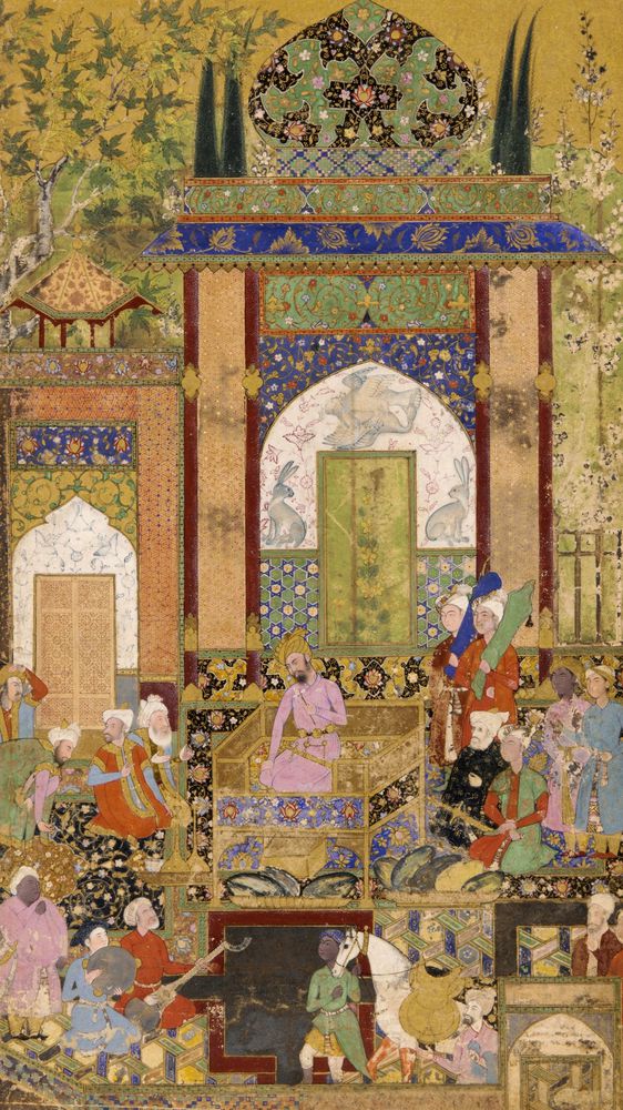 Babur Receives a Courtier