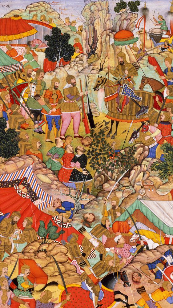 Tayang Khan Presented with the Head of the Mongol Leader