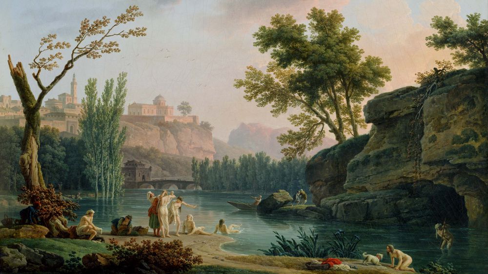 Summer Evening Landscape in Italy