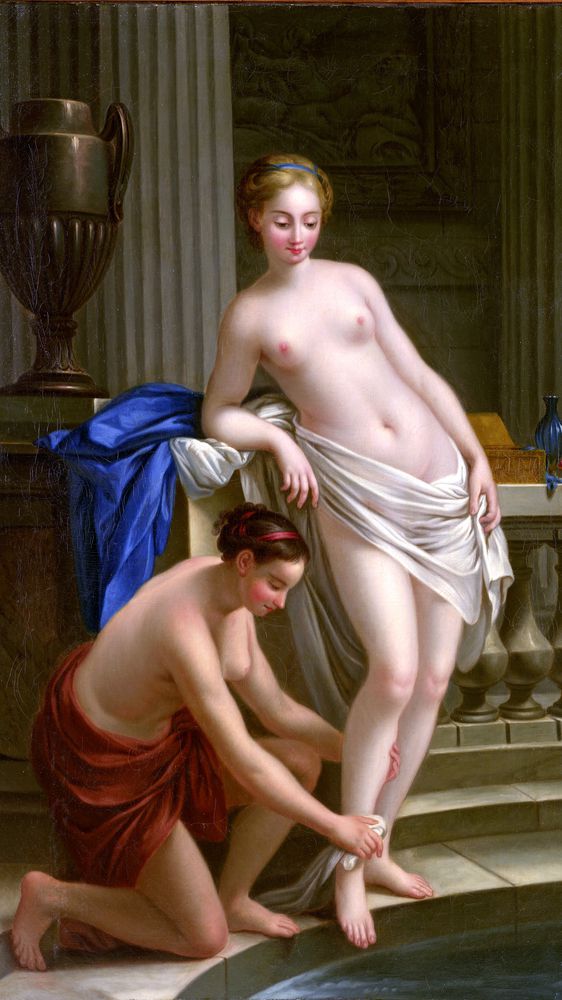 Greek woman at the Bath