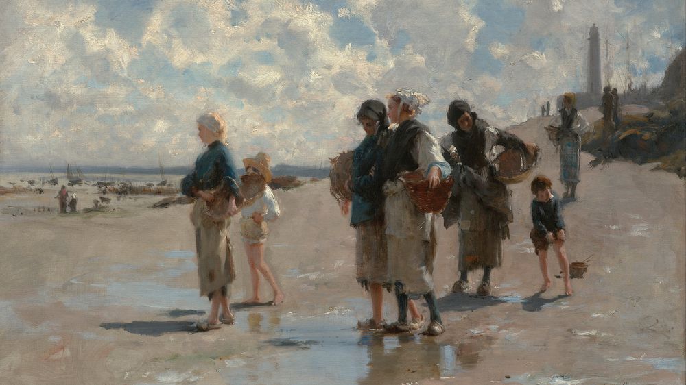Fishing for Oysters at Cancale
