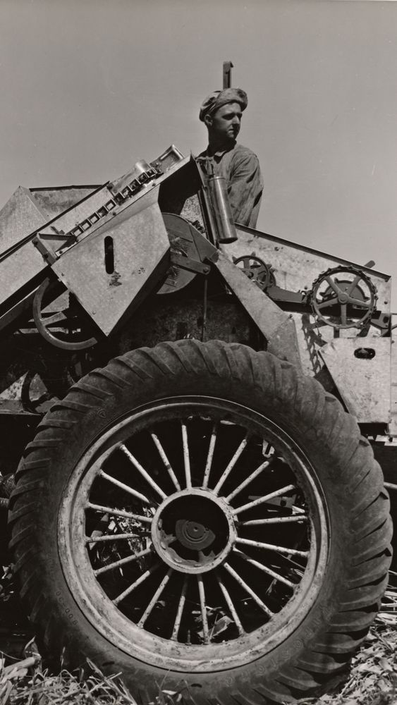 Mechanical Corn Picker, Grundy County, Iowa