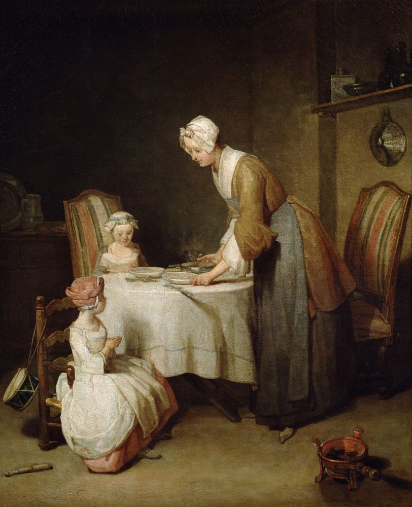 s*p様 JeanBaptiste CamilleCorot【モルトフォンテーヌ Jean-Baptiste Simeon Chardin | Explore Meural's Permanent