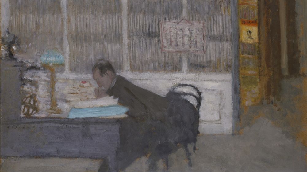 At the Revue Blanche (Portrait of Félix Fénéon)