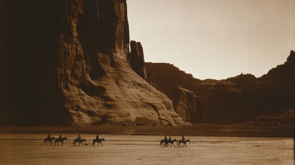 Navajo Riders in Canyon de Chelly