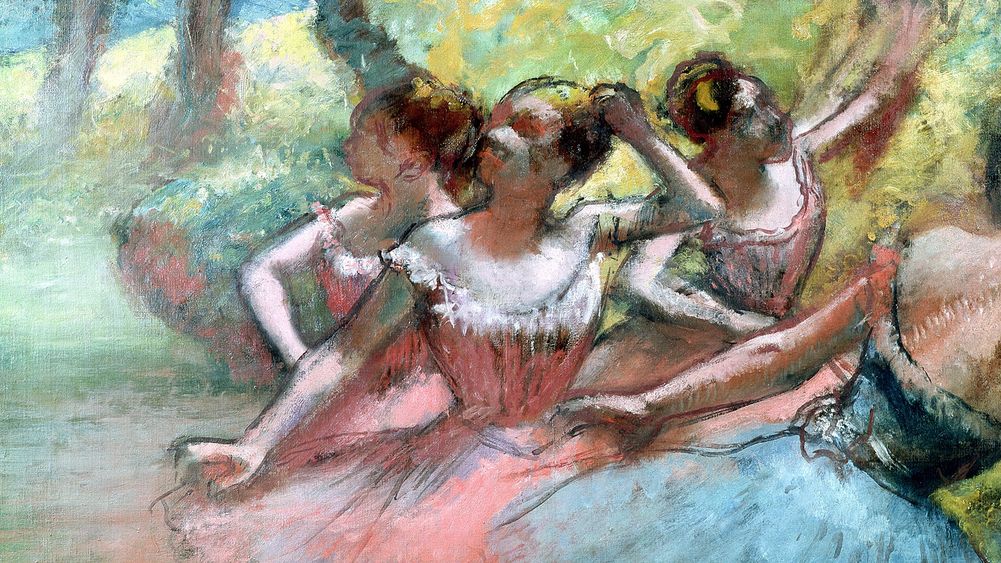 Four Ballerinas on the Stage