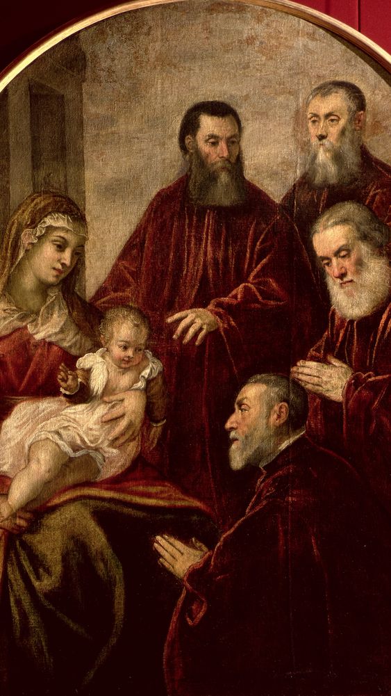 Madonna and Child with Four Statesmen