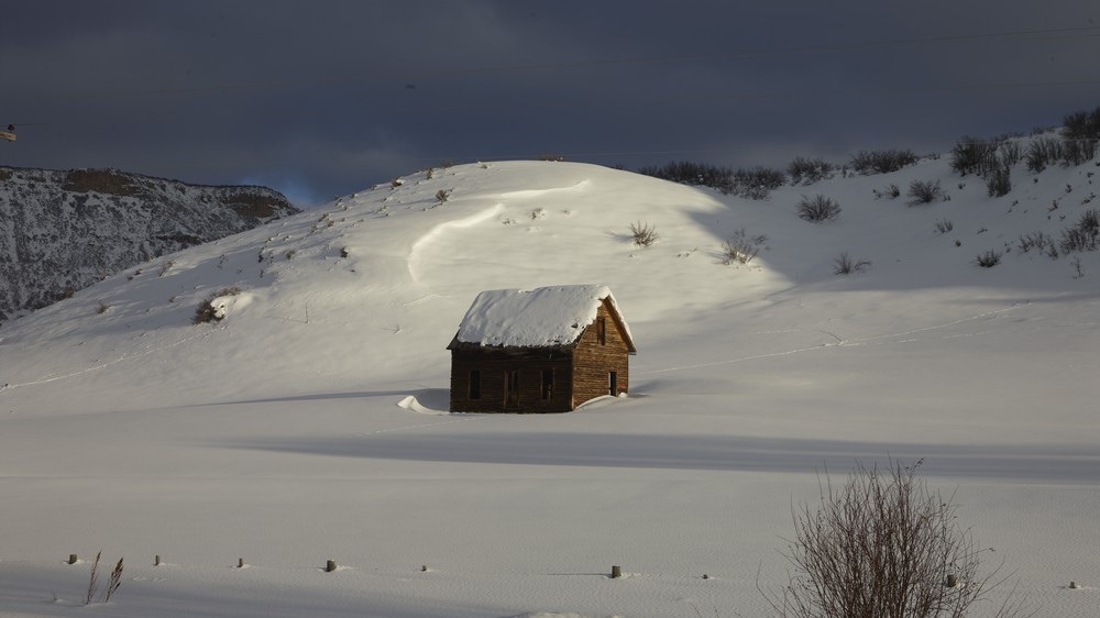 Isolated cabin in Routt County