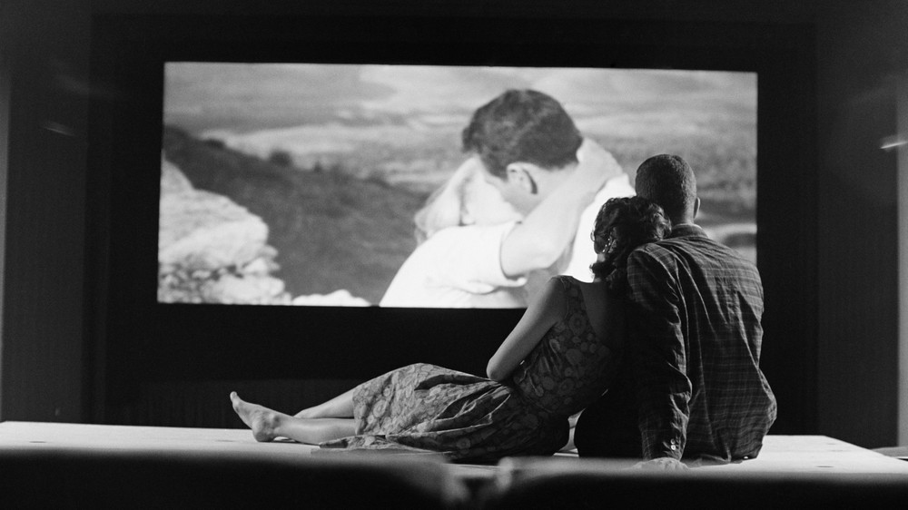 Couple Watching Romantic Film