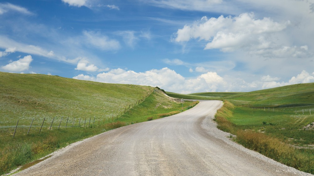 Gravel Road Near Choteau Montana I