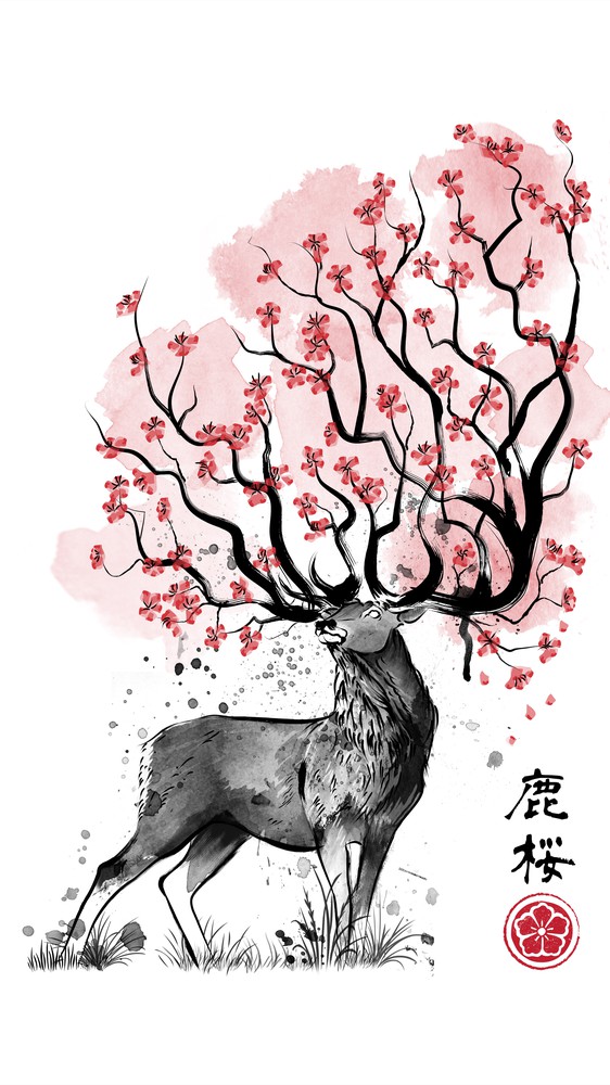 Sakura Deer