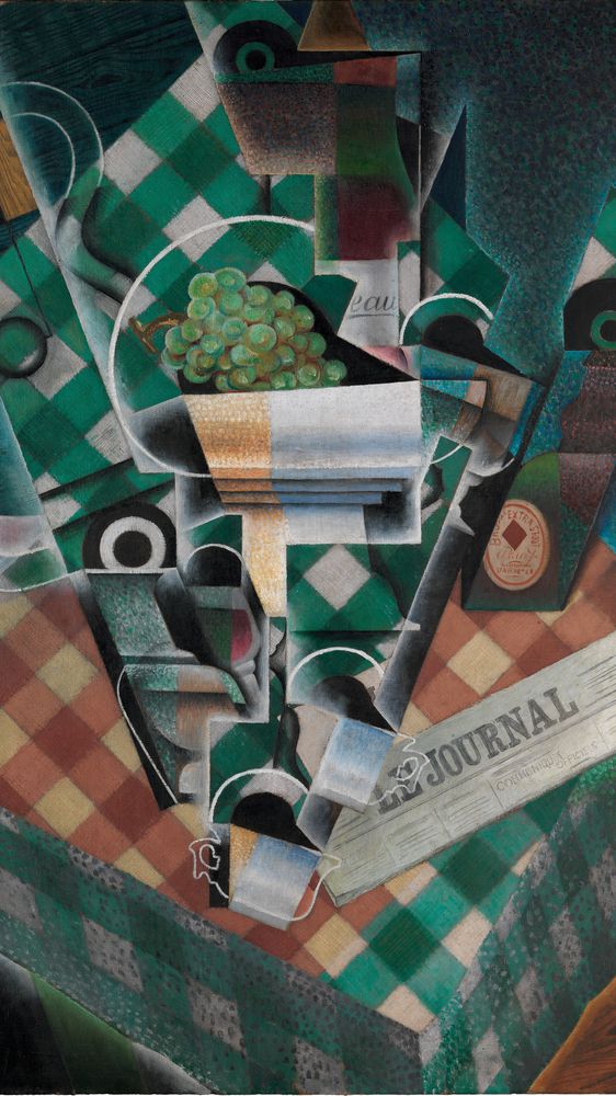 Still Life with Checked Tablecloth