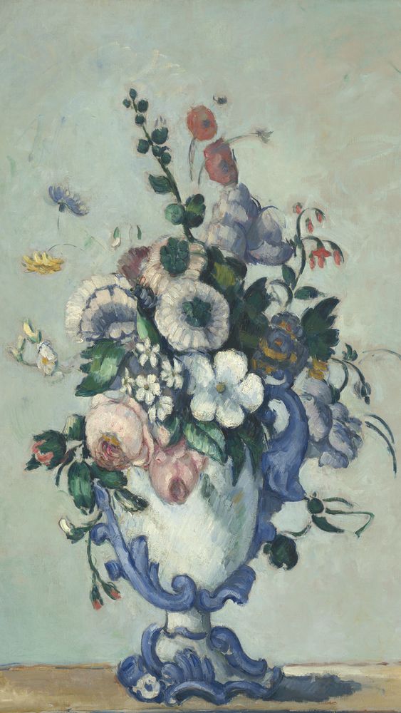 Flowers in a Rococo Vase