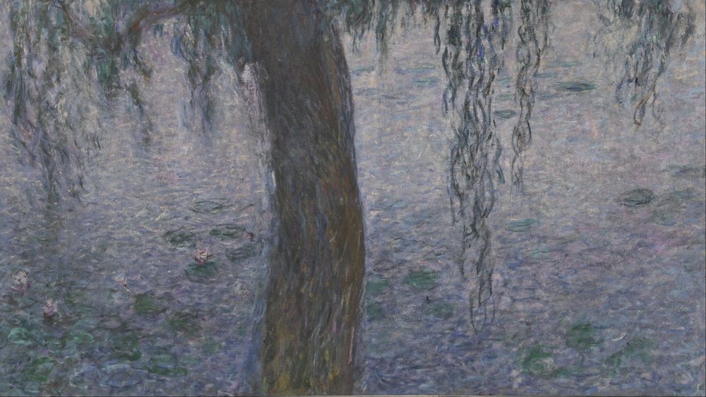 Waterlilies: Morning with Weeping Willows