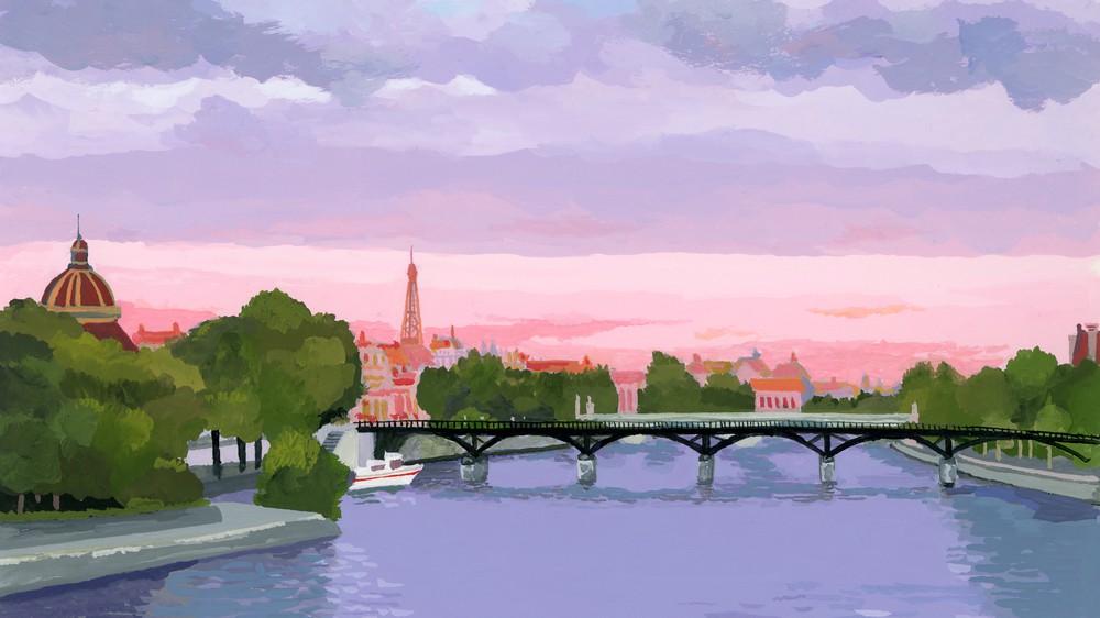 Sunset in Paris