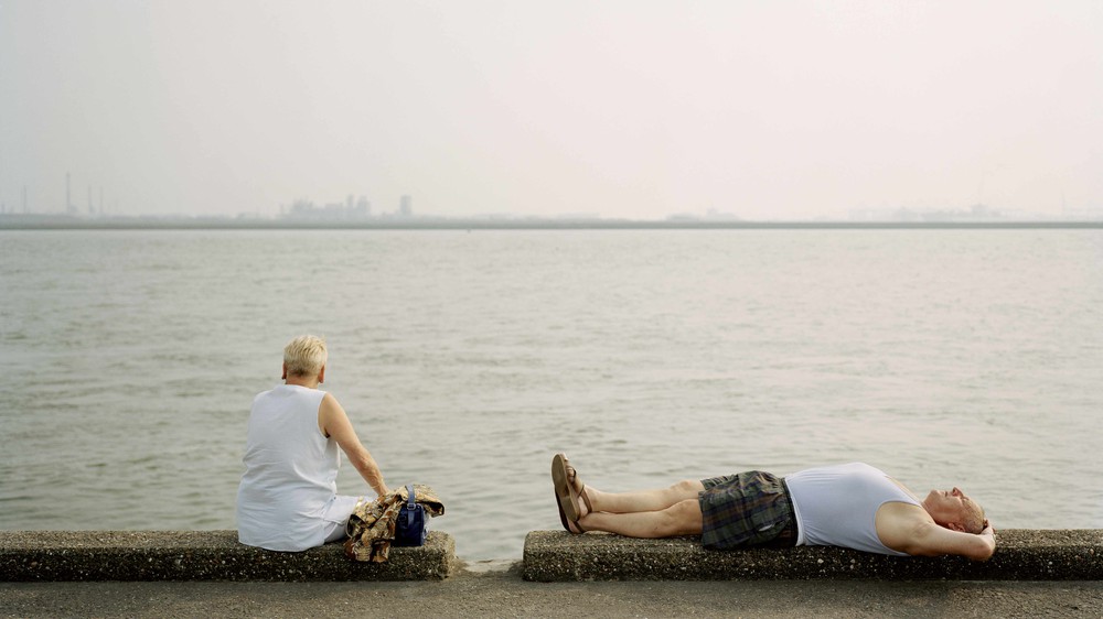 A Quick Rest by the Port