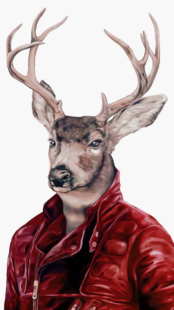 Deer in Leather