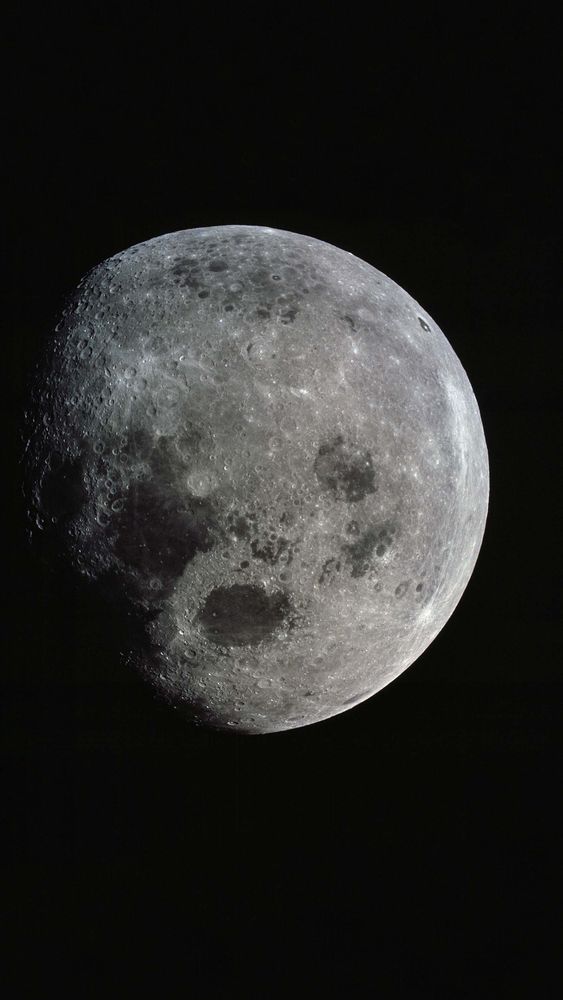 Photograph of Nearly Full Moon