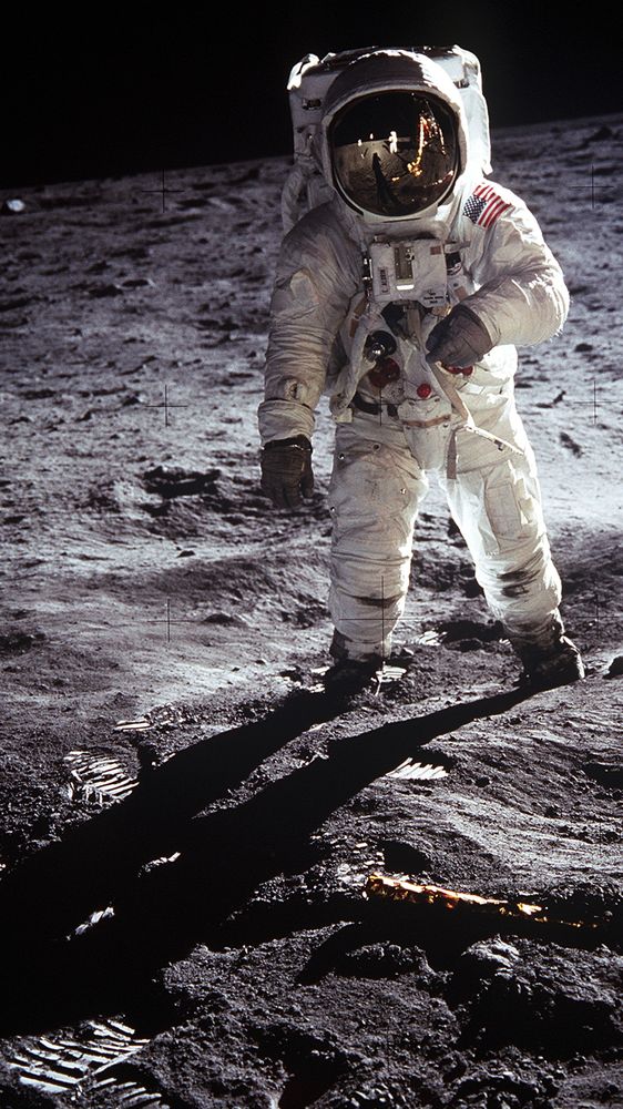 Astronaut Buzz Aldrin on the Moon