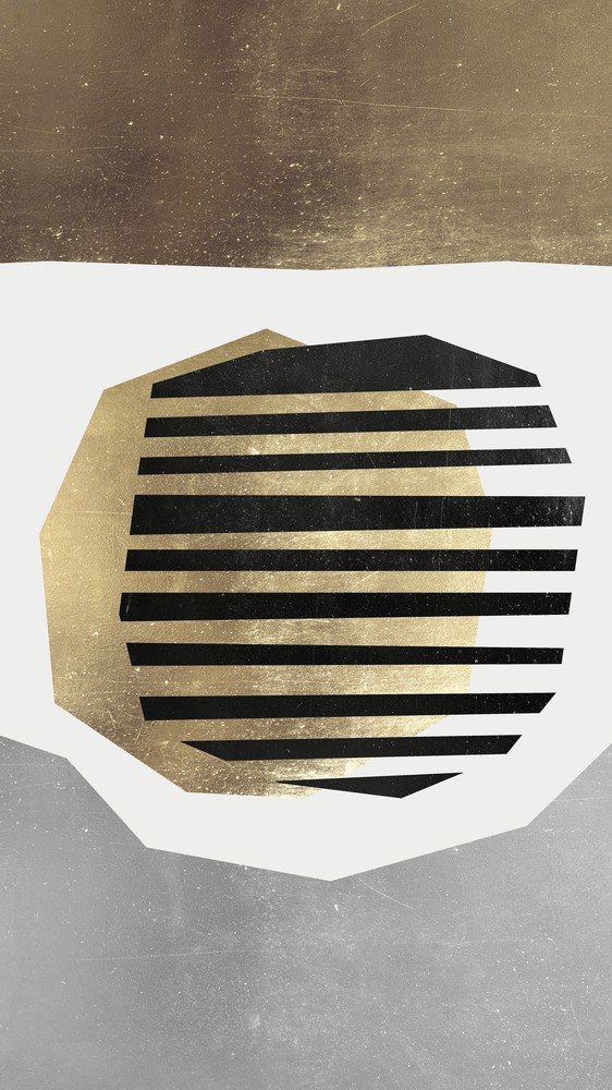 Gray and gold art 3