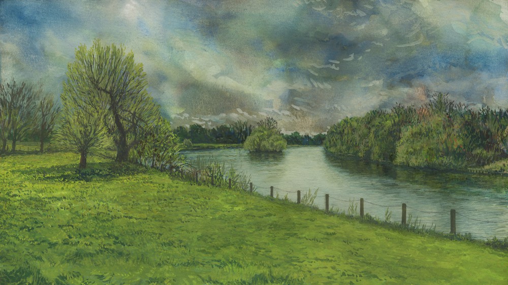 The River Thames from Buccleuch Gardens