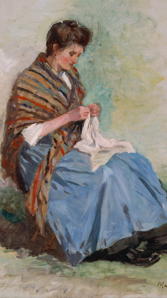 Woman Sewing