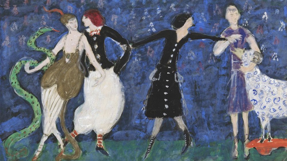 Euridice and the Snake, Two Tango Dancers, and St. Francis