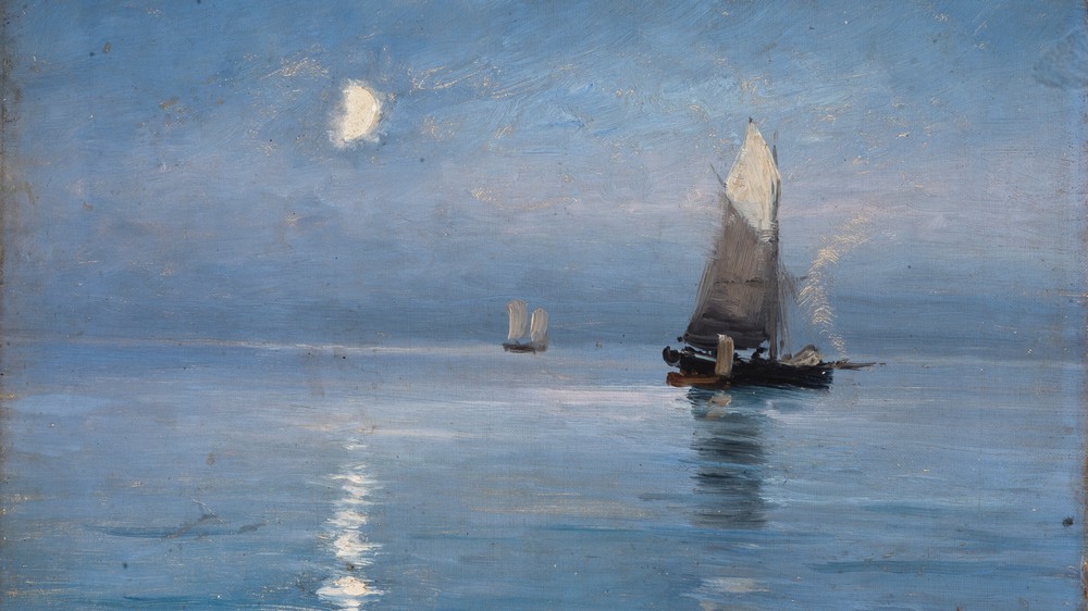 Fishing Cutters in the Moonlit Night