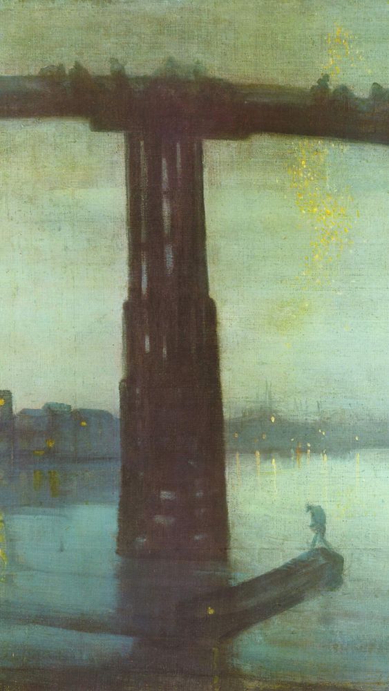 Blue and Gold - Old Battersea Bridge