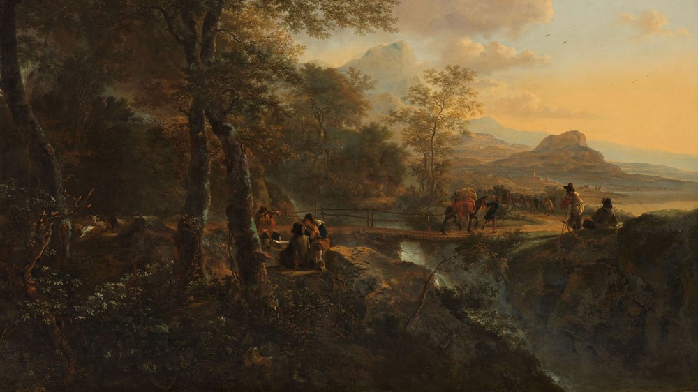 Italian Landscape with a Draughtsman