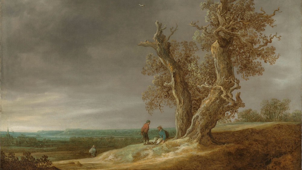 Landscape with Two Oaks