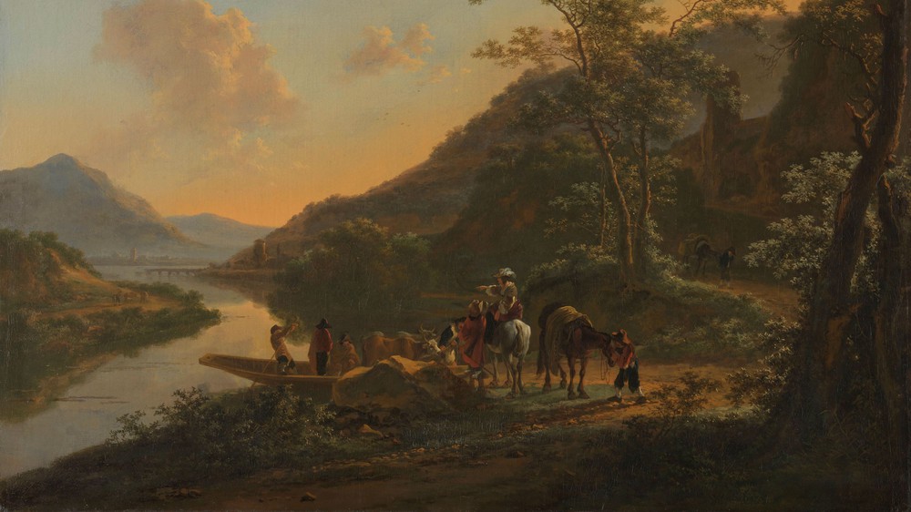 Italian Landscape with Ferry