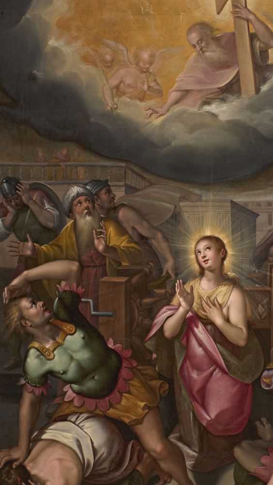 Saint Catherine of Alexandria and the Miracle of the Wheel