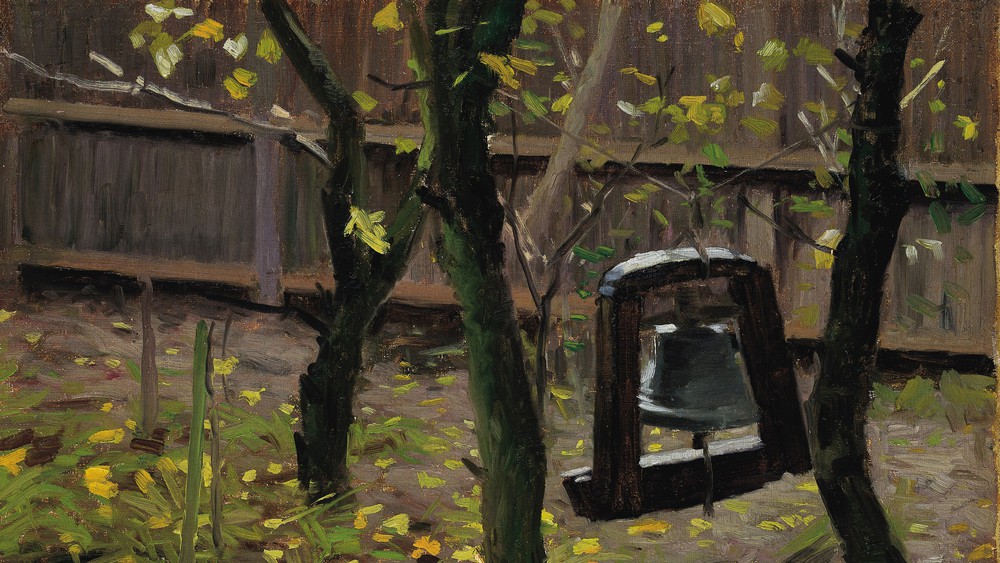 The Dinner Bell in the Garden at Brøndum's Hotel
