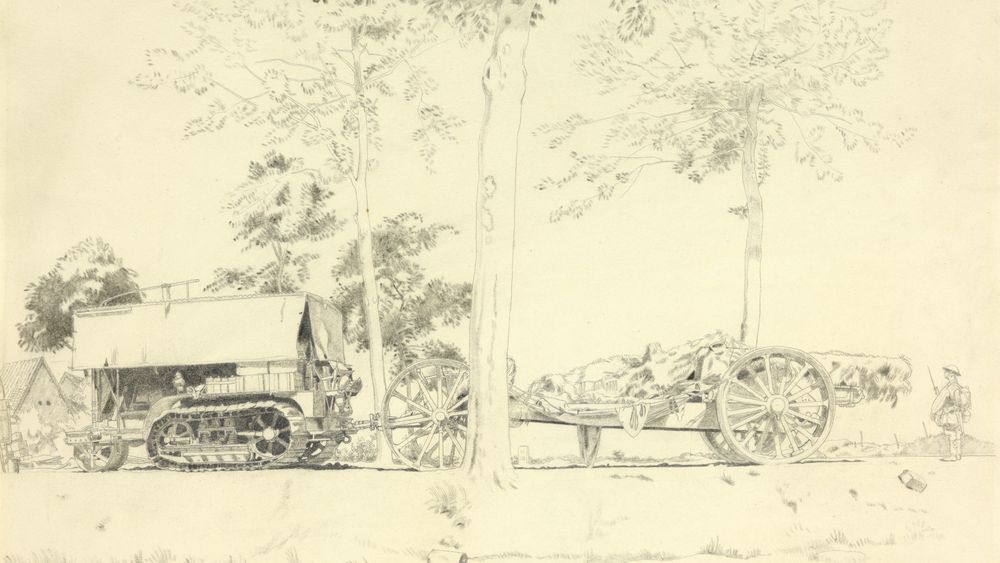 A Heavy Gun Near Arras