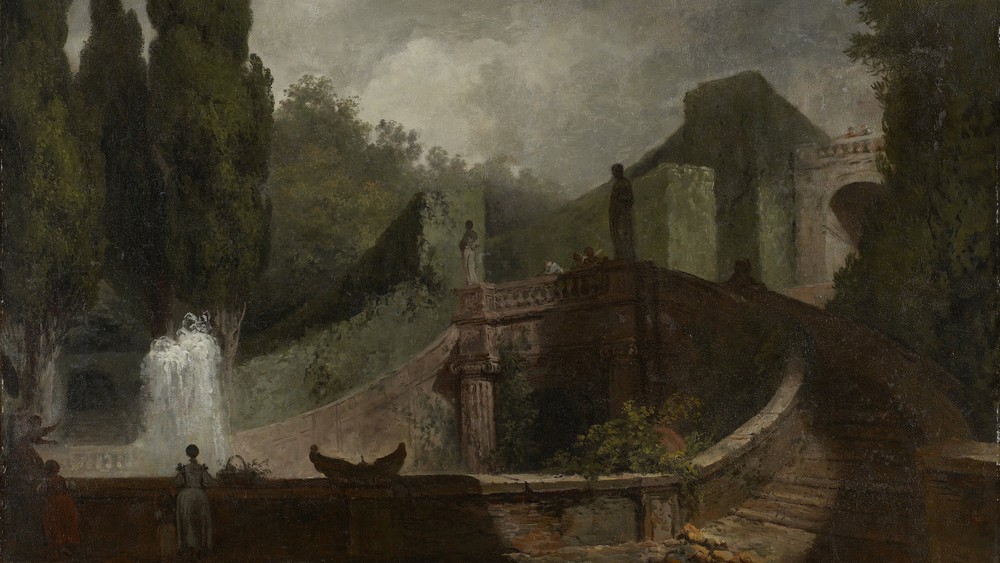The Grand Staircase of the Villa d'Este at Tivoli