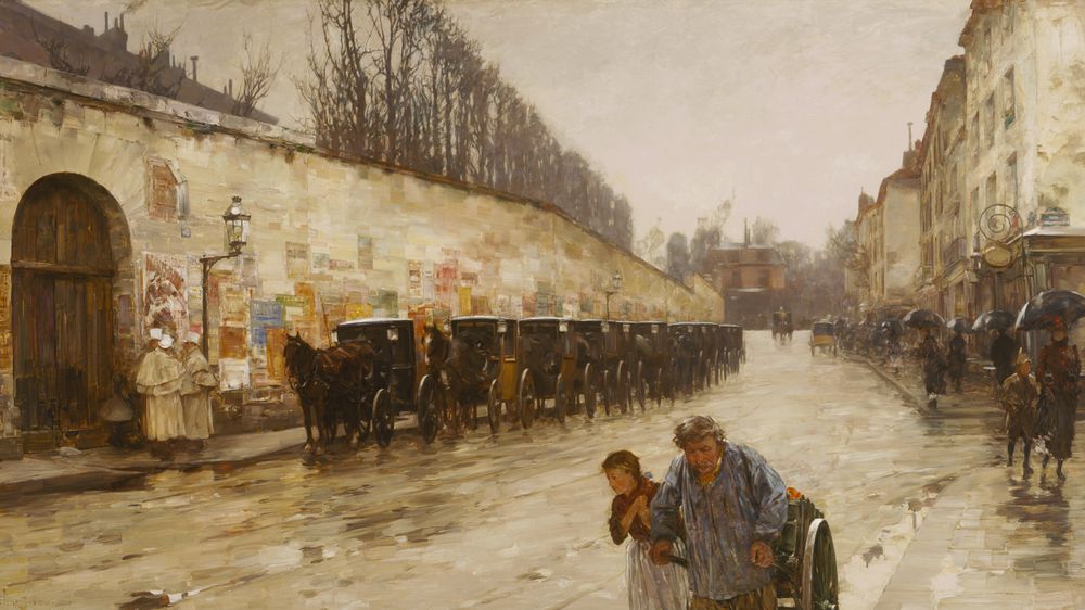 Une Averse—rue Bonaparte